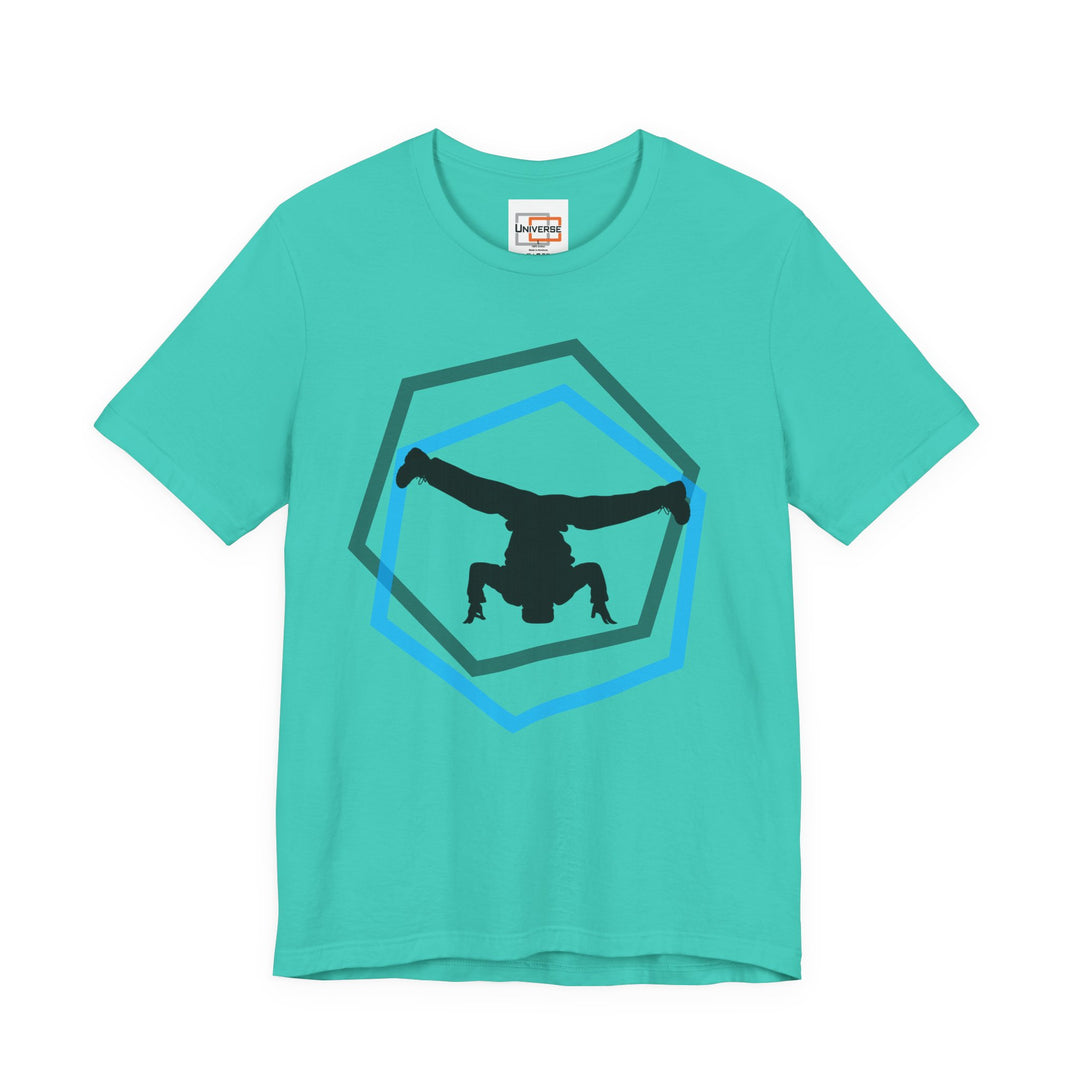 Minimal Breakdancer Light — Unisex Graphic Tee | Universe