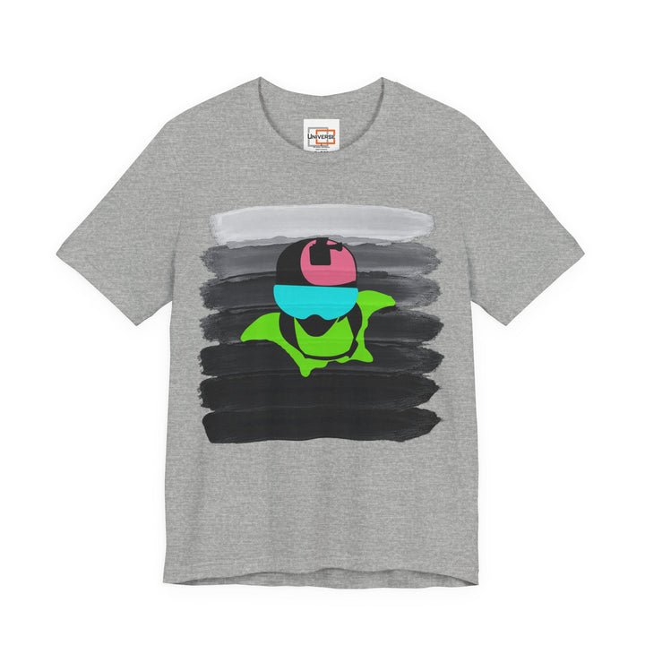 Vintage Wingsuit Flyer Grey Stripes — Unisex Graphic Tee | Universe