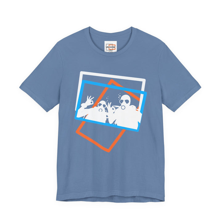 Minimal Scuba Duo Dark — Unisex Graphic Tee | Universe