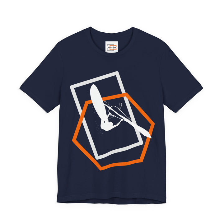 Minimal Windsurfer Dark — Unisex Graphic Tee | Universe