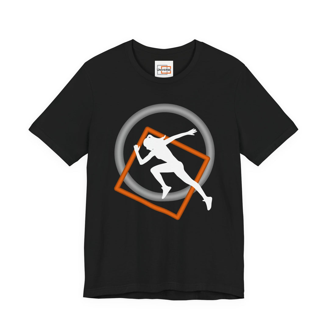 Minimal Sprinter Dark — Unisex Graphic Tee | Universe