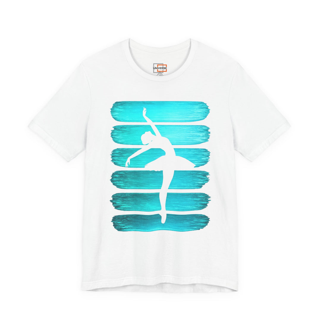 Vintage Ballerina Stripes — Unisex Graphic Tee | Universe
