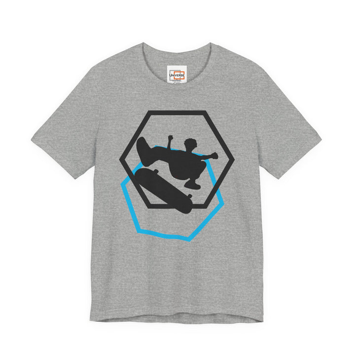Minimal Skateboarder Light — Unisex Graphic Tee | Universe
