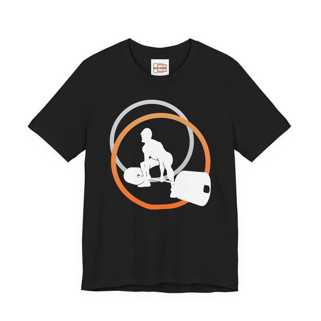 Minimal Deadlift Dark — Unisex Graphic Tee | Universe