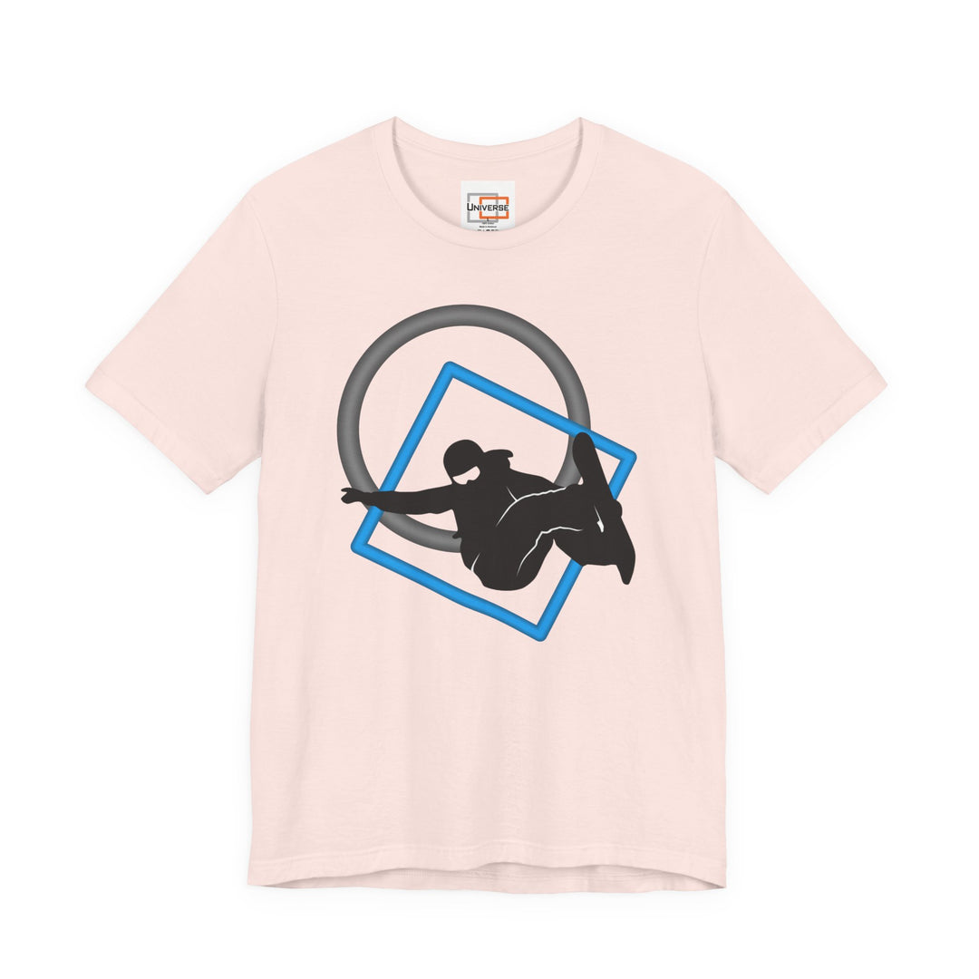 Minimal Snowboarder Light— Unisex Graphic Tee | Universe