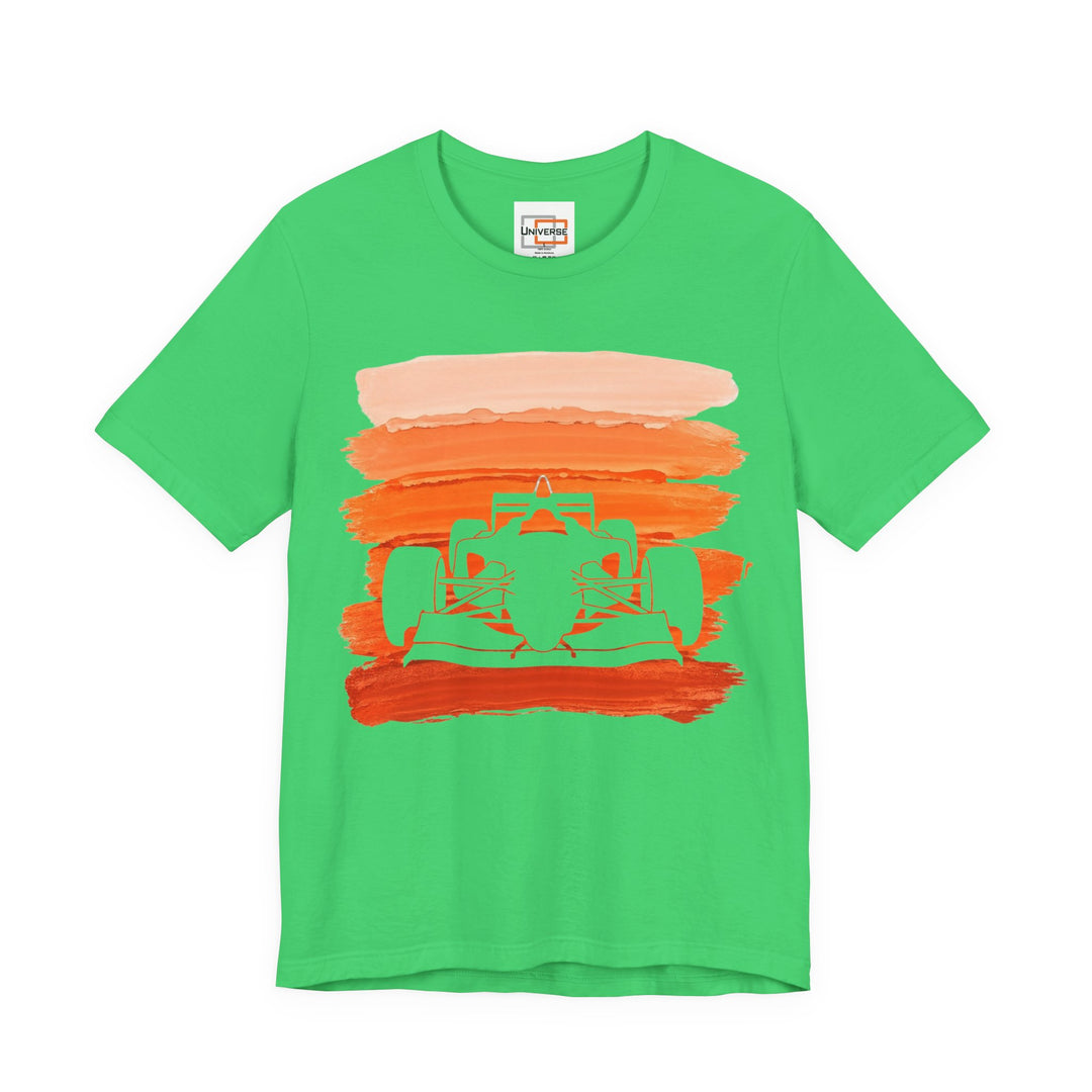 Vintage Formula Orange Stripes — Unisex Graphic Tee | Universe