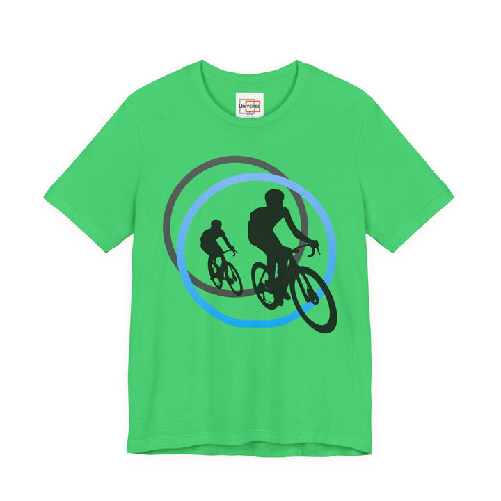 Minimal Cyclists Light — Unisex Graphic Tee | Universe