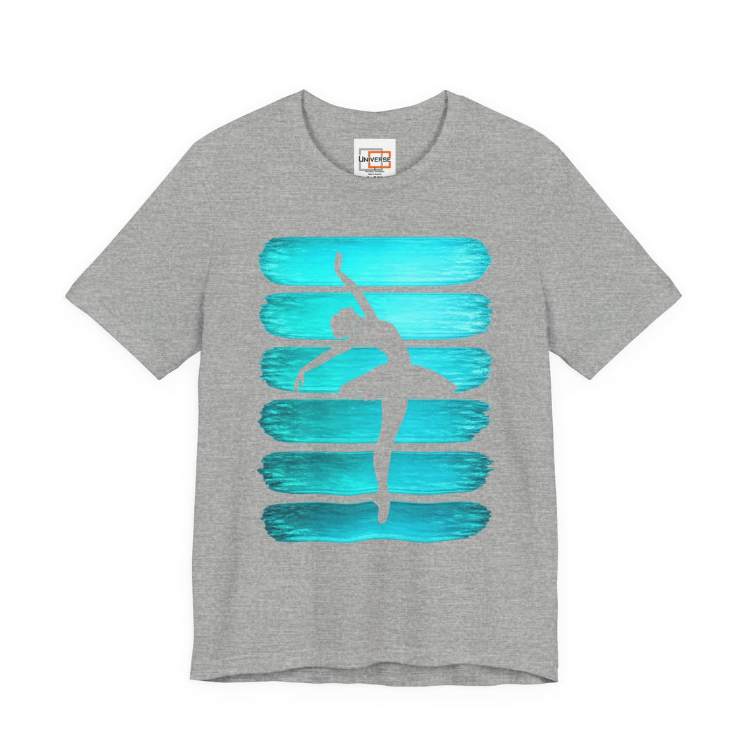 Vintage Ballerina Stripes — Unisex Graphic Tee | Universe