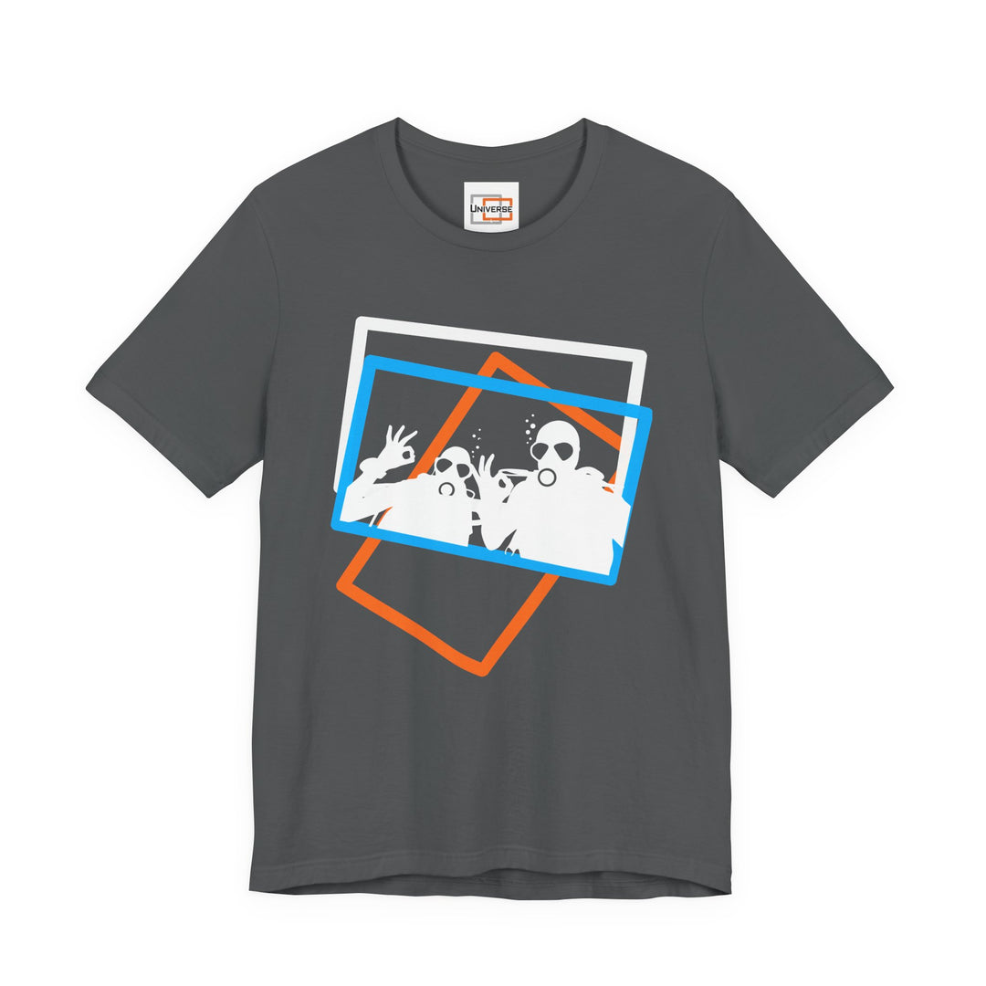 Minimal Scuba Duo Dark — Unisex Graphic Tee | Universe