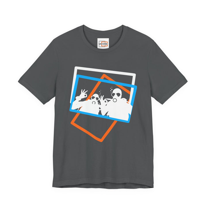 Minimal Scuba Duo Dark — Unisex Graphic Tee | Universe