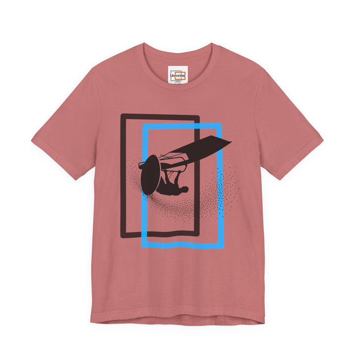 Minimal Windsurfer Light — Unisex Graphic Tee | Universe