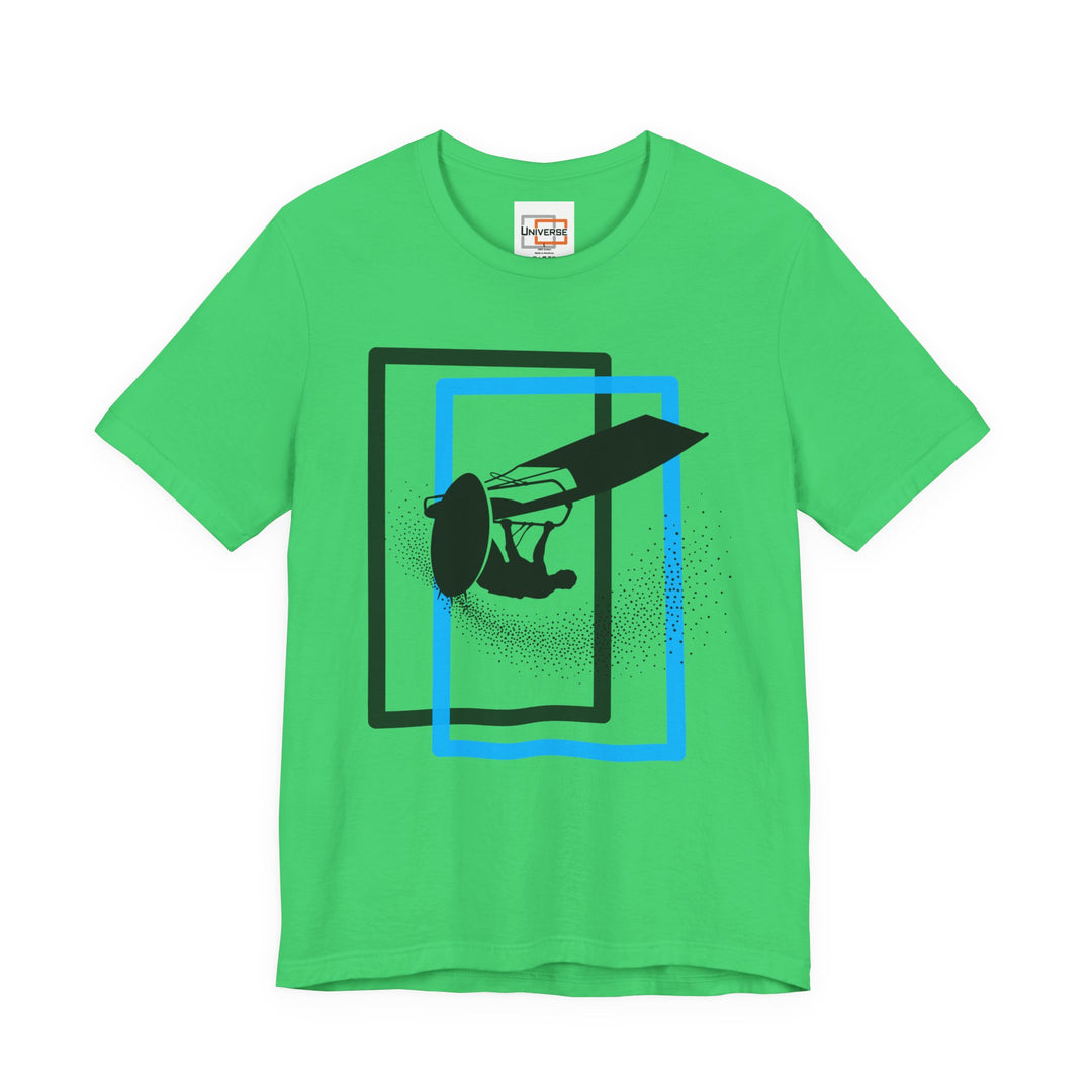 Minimal Windsurfer Light — Unisex Graphic Tee | Universe