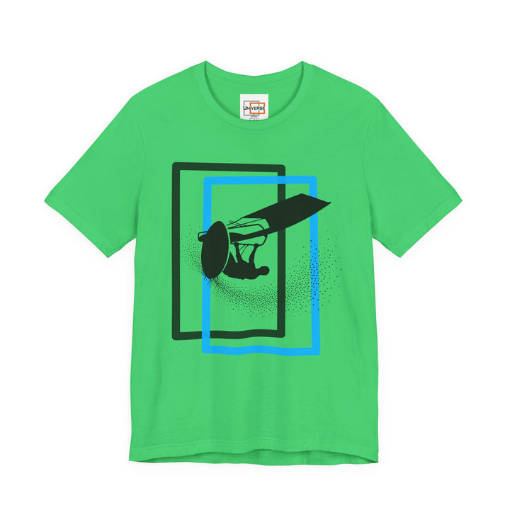 Minimal Windsurfer Light — Unisex Graphic Tee | Universe