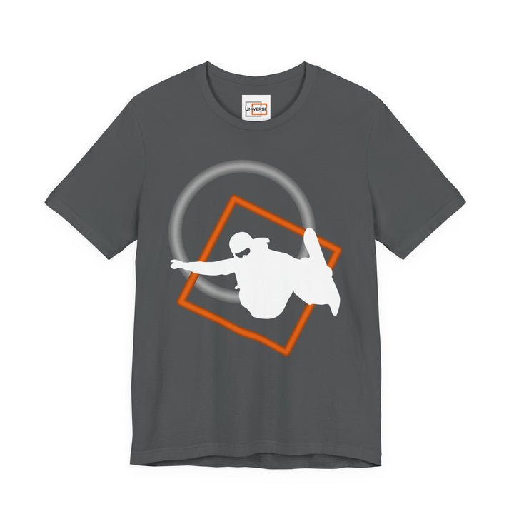 Minimal Snowboarder Dark — Unisex Graphic Tee | Universe