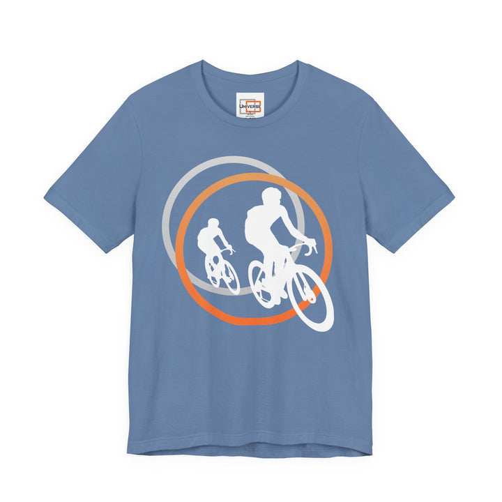Minimal Cyclists Dark— Unisex Graphic Tee | Universe