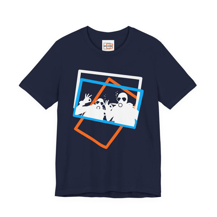 Minimal Scuba Duo Dark — Unisex Graphic Tee | Universe