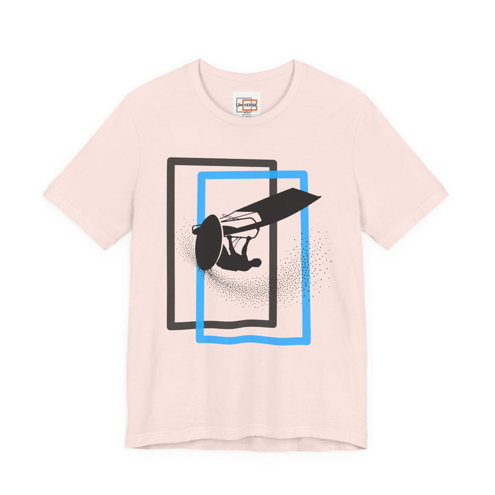 Minimal Windsurfer Light — Unisex Graphic Tee | Universe