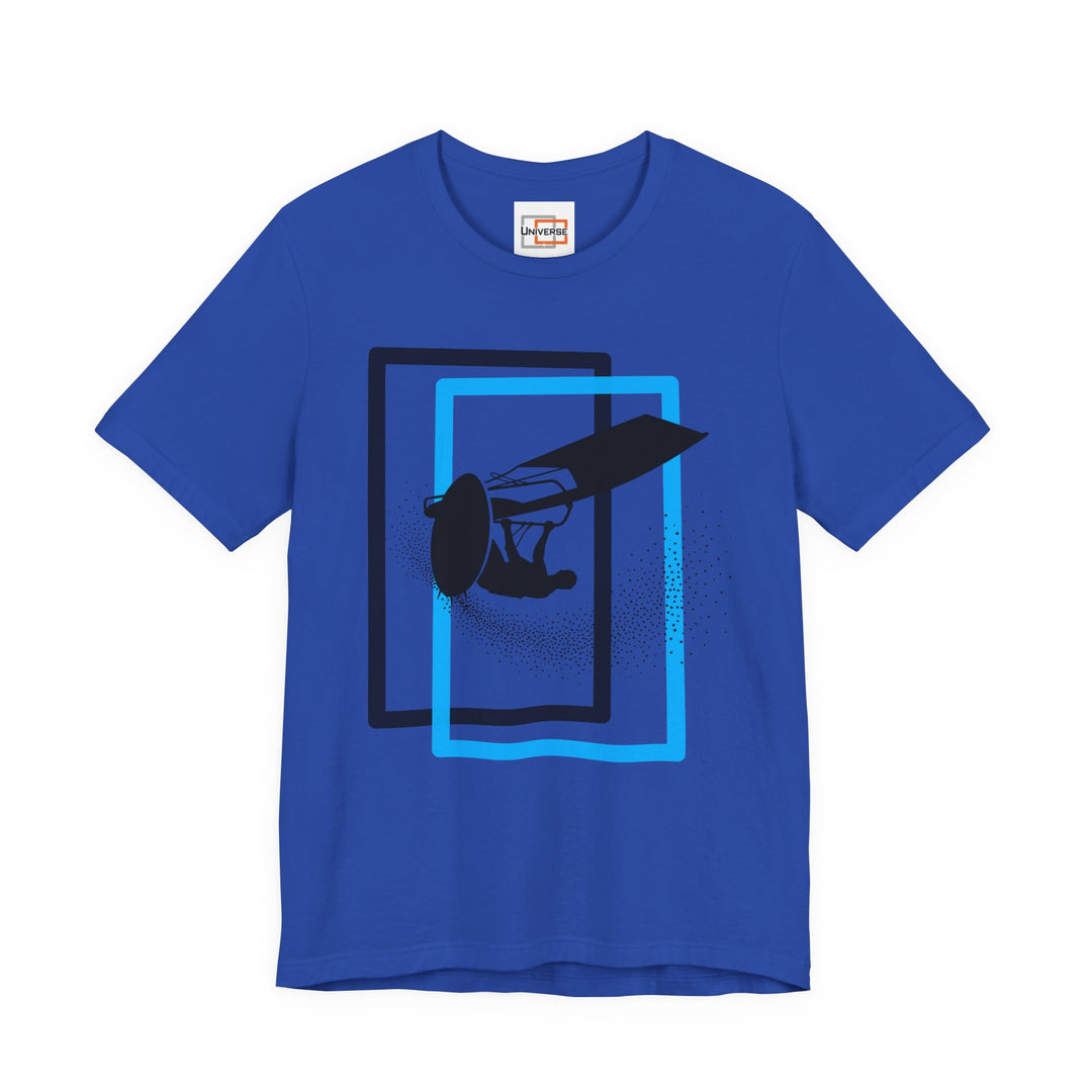 Minimal Windsurfer Light — Unisex Graphic Tee | Universe