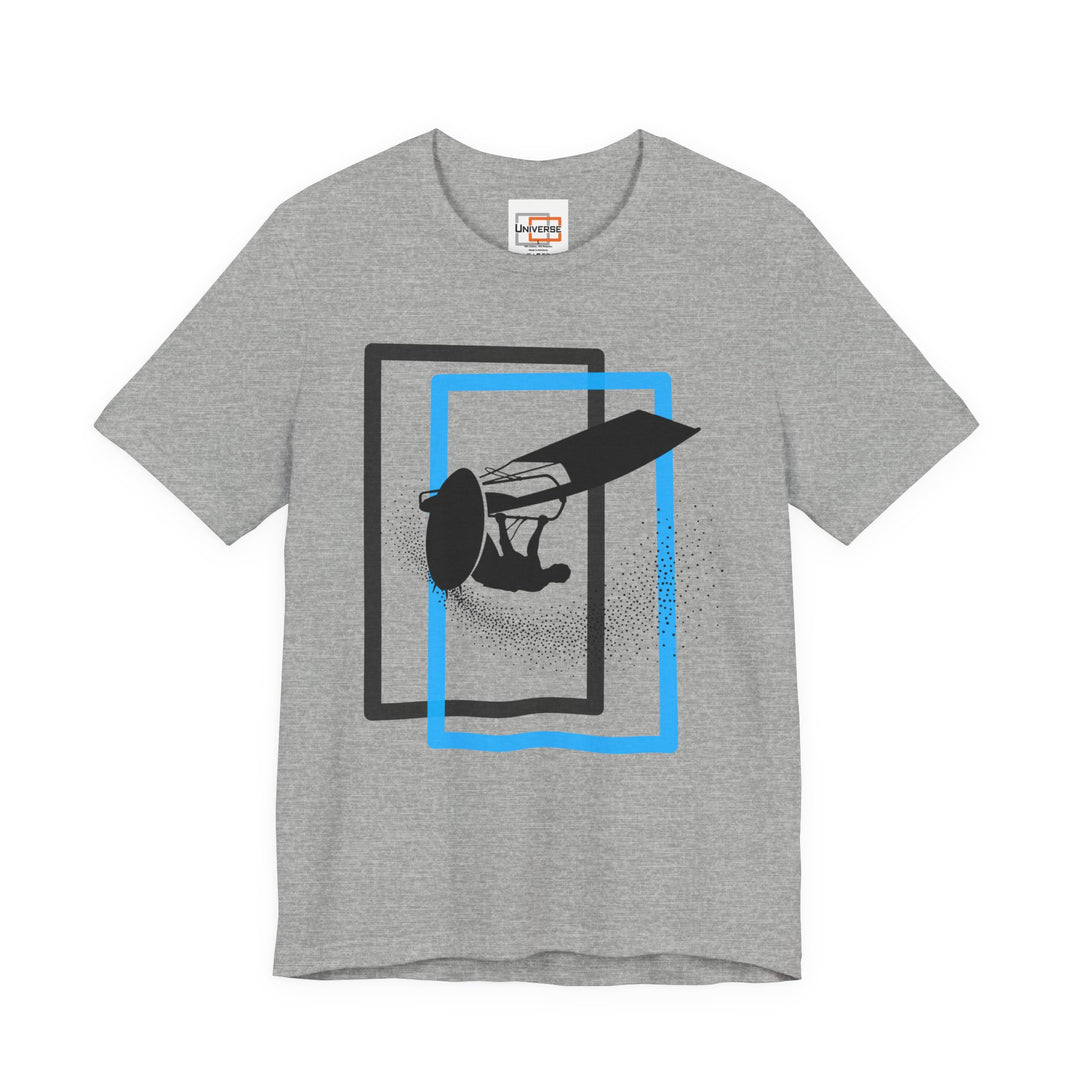 Minimal Windsurfer Light — Unisex Graphic Tee | Universe