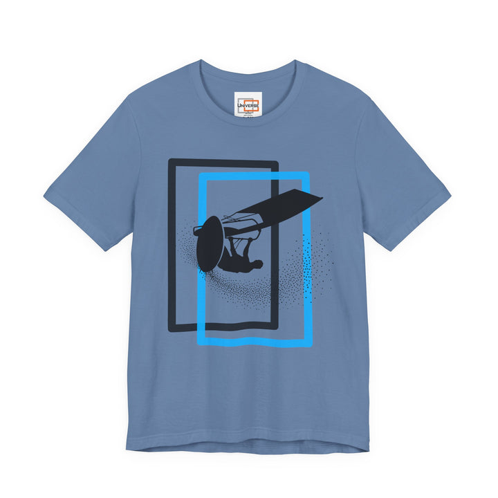 Minimal Windsurfer Light — Unisex Graphic Tee | Universe