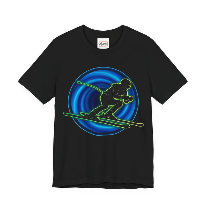 Neon Slalom Vortex— Unisex Graphic Tee | Universe