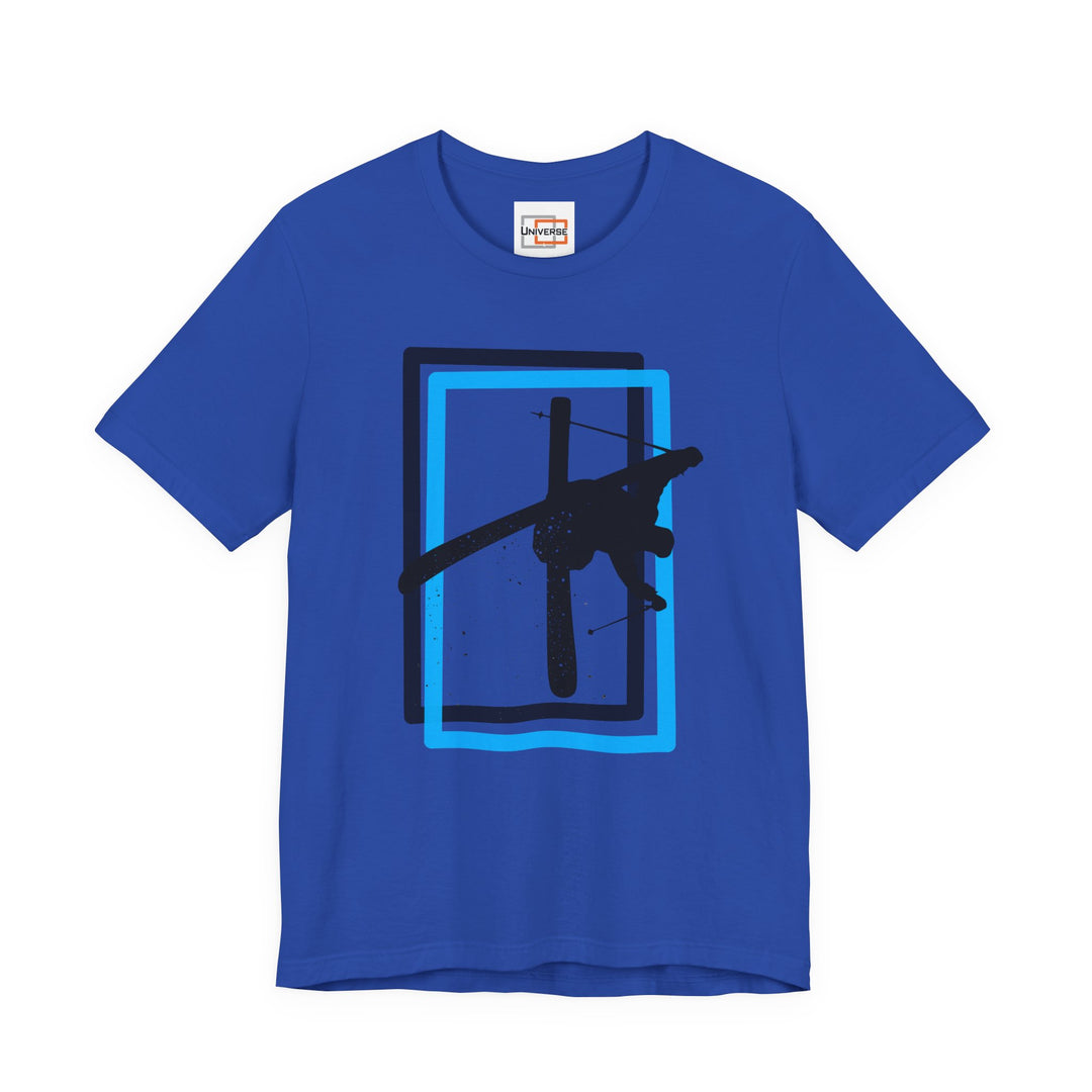 Minimal Freestyle Skier Light — Unisex Graphic Tee | Universe