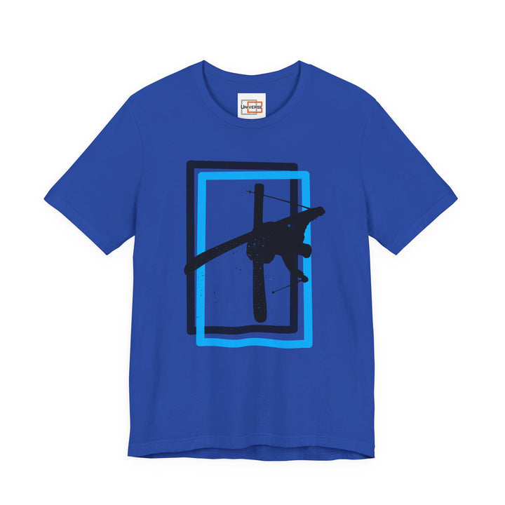 Minimal Freestyle Skier Light — Unisex Graphic Tee | Universe