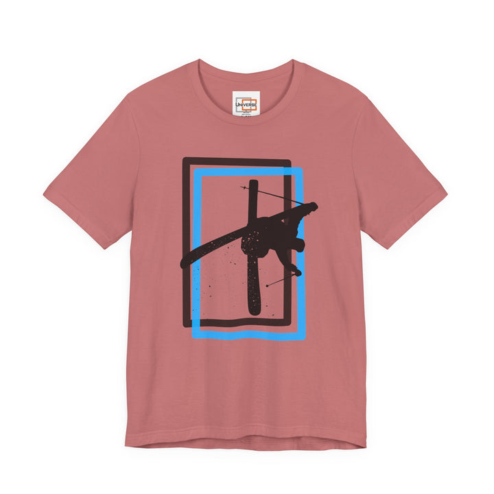 Minimal Freestyle Skier Light — Unisex Graphic Tee | Universe