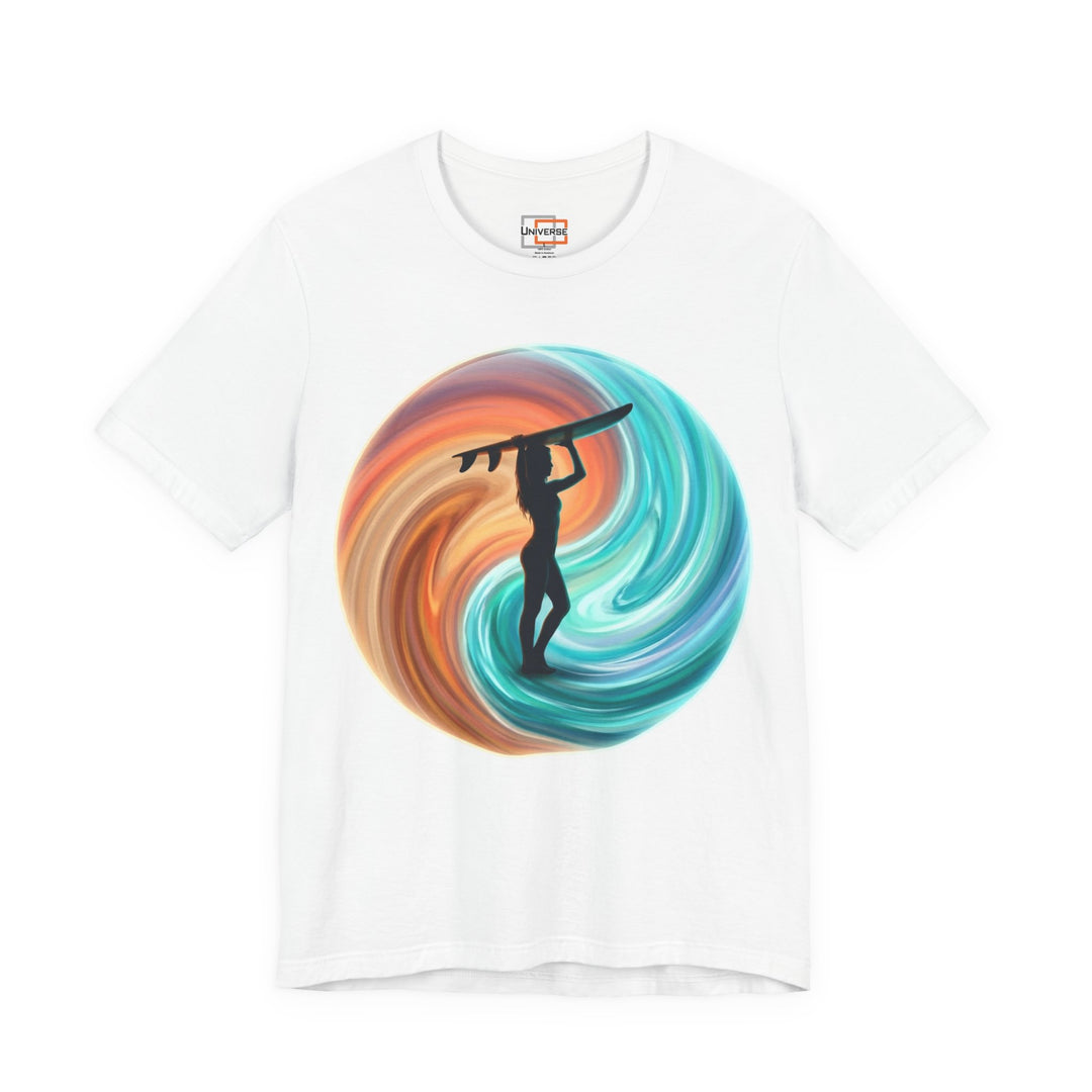 Surf Yin Yang Vortex — Unisex Graphic Tee | Universe