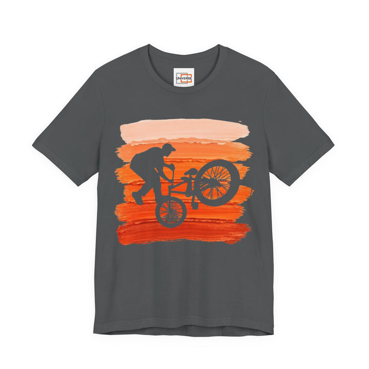 Vintage BMX Orange Stripes — Unisex Graphic Tee | Universe