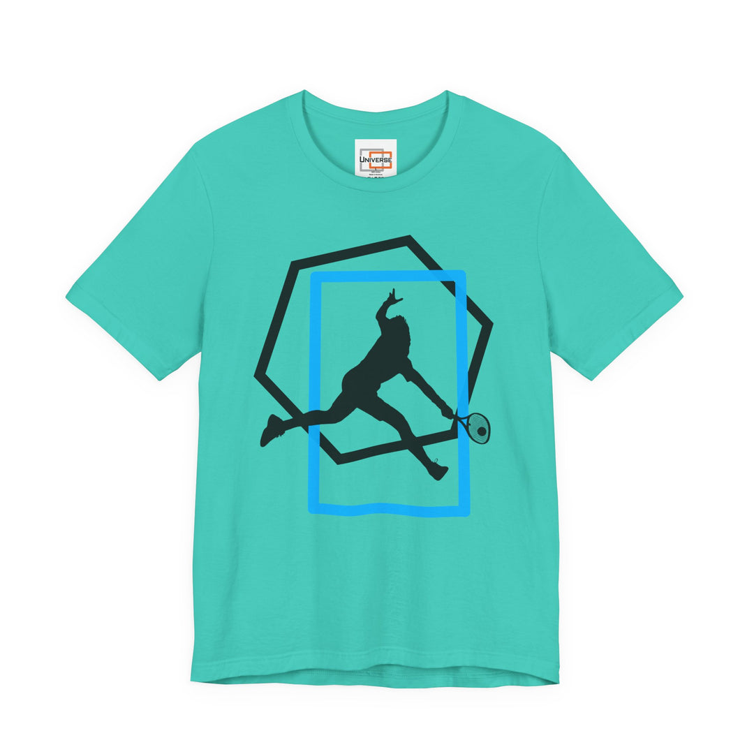 Minimal Tennis Man Light — Unisex Graphic Tee | Universe