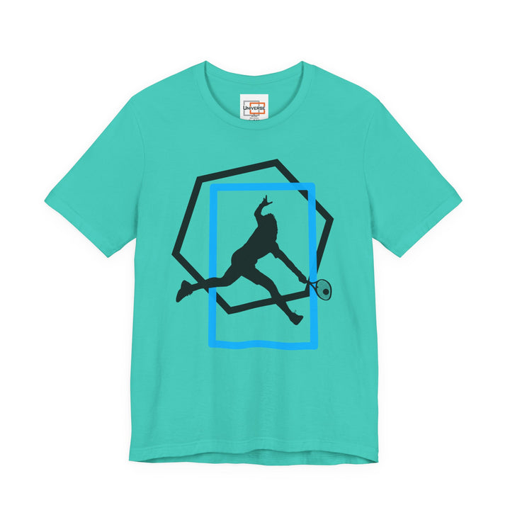 Minimal Tennis Man Light — Unisex Graphic Tee | Universe