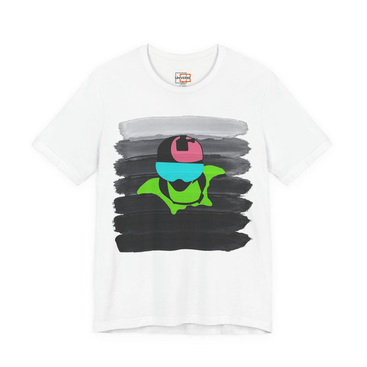 Vintage Wingsuit Flyer Grey Stripes — Unisex Graphic Tee | Universe