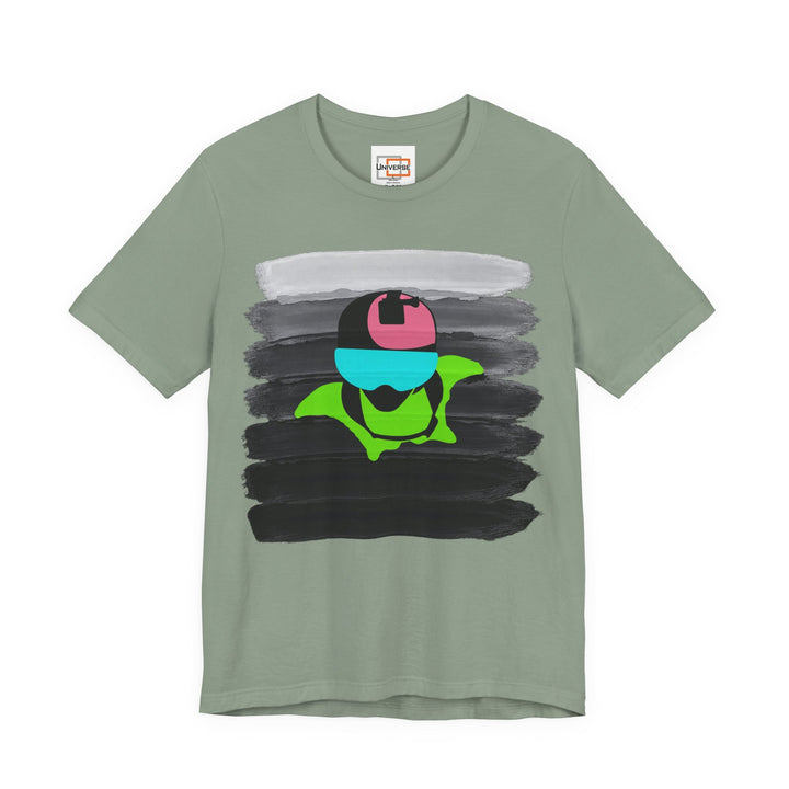 Vintage Wingsuit Flyer Grey Stripes — Unisex Graphic Tee | Universe