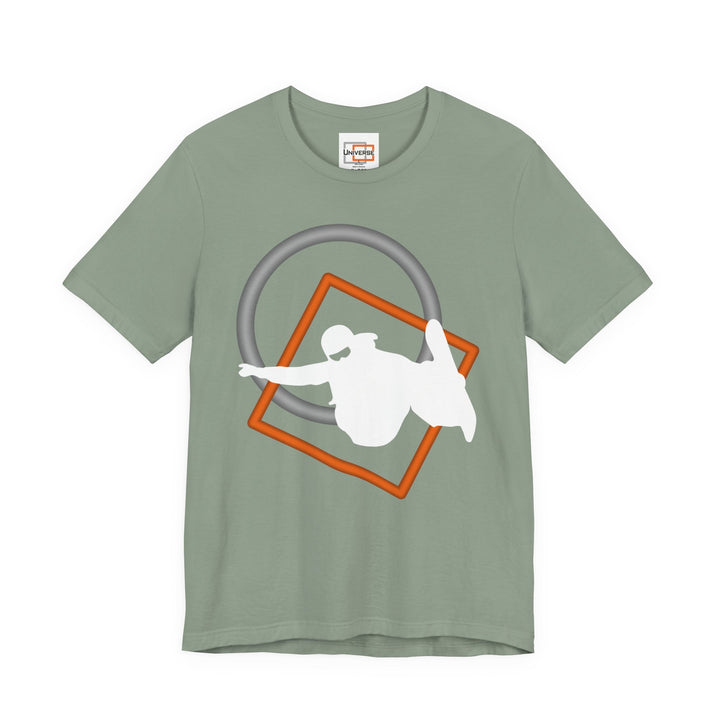 Minimal Snowboarder Dark — Unisex Graphic Tee | Universe