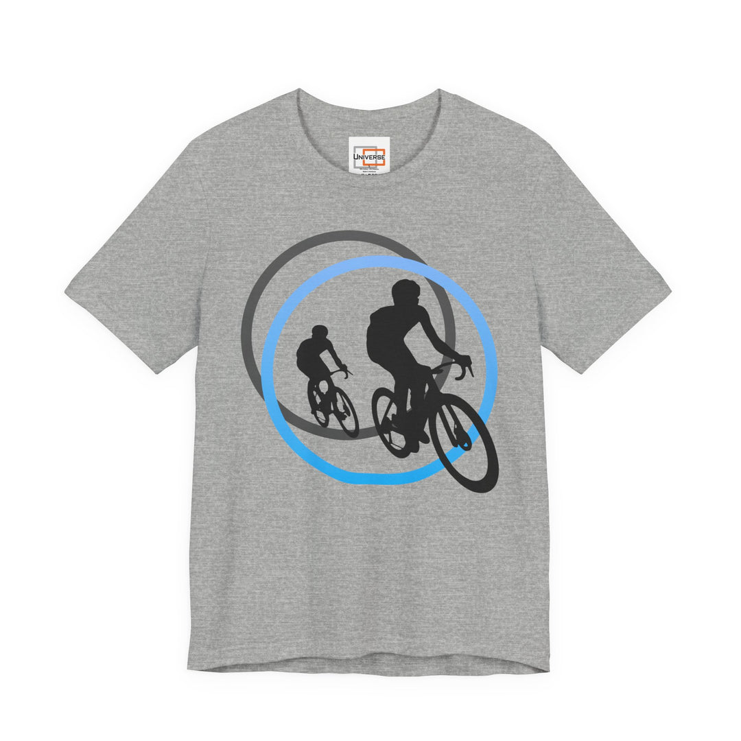 Minimal Cyclists Light — Unisex Graphic Tee | Universe