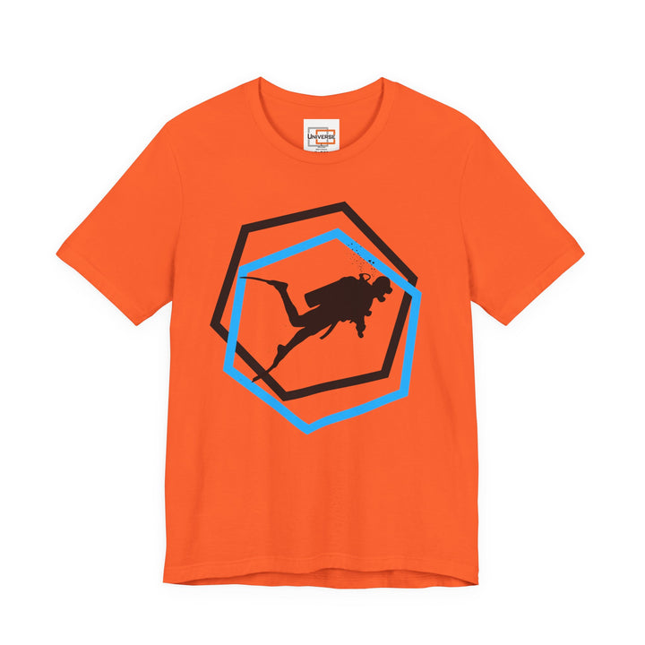 Minimal Scuba Diver Light — Unisex Graphic Tee | Universe