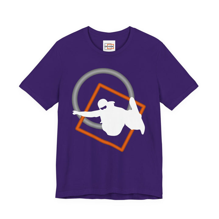 Minimal Snowboarder Dark — Unisex Graphic Tee | Universe