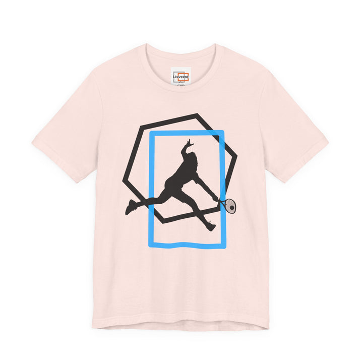 Minimal Tennis Man Light — Unisex Graphic Tee | Universe