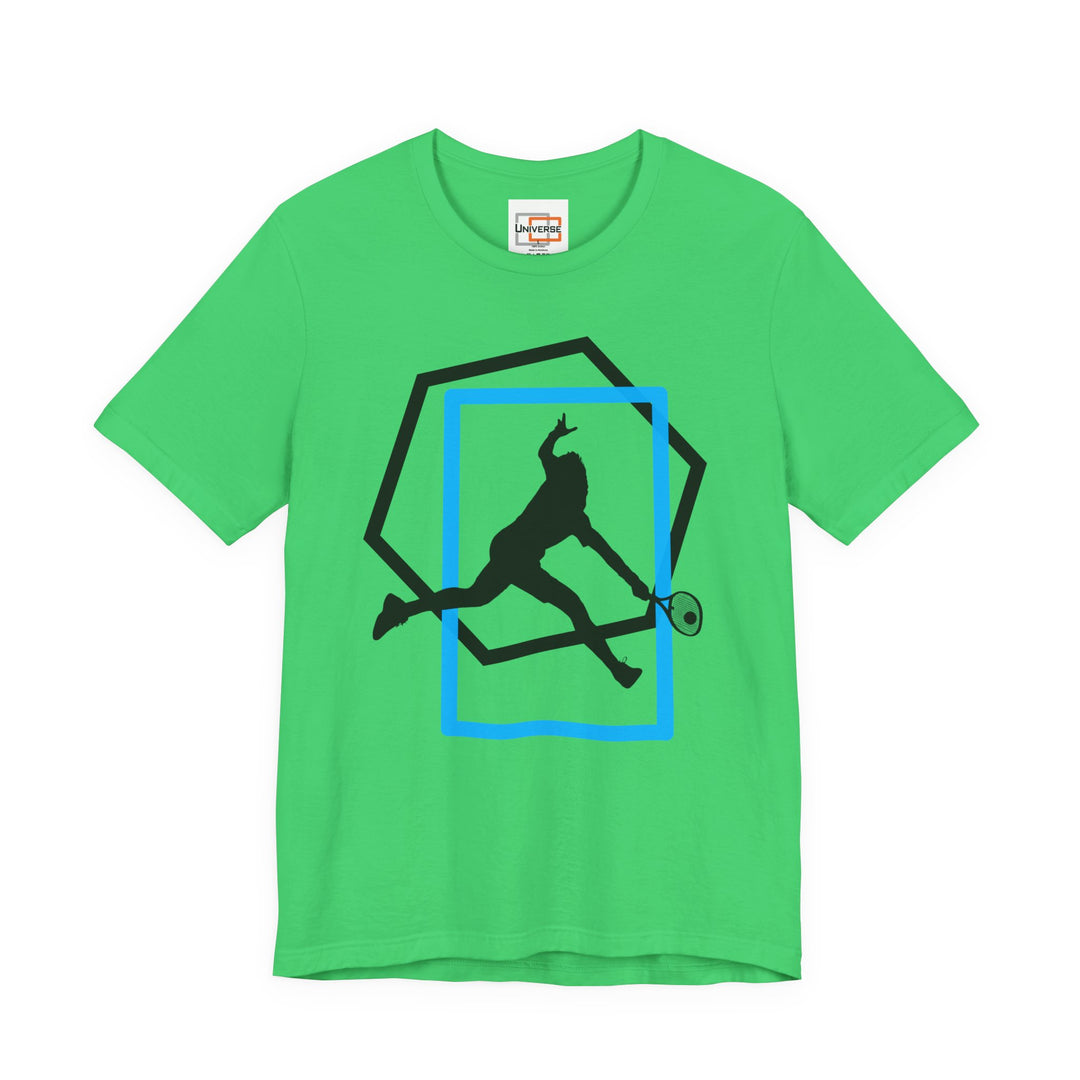Minimal Tennis Man Light — Unisex Graphic Tee | Universe