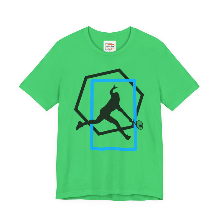 Minimal Tennis Man Light — Unisex Graphic Tee | Universe
