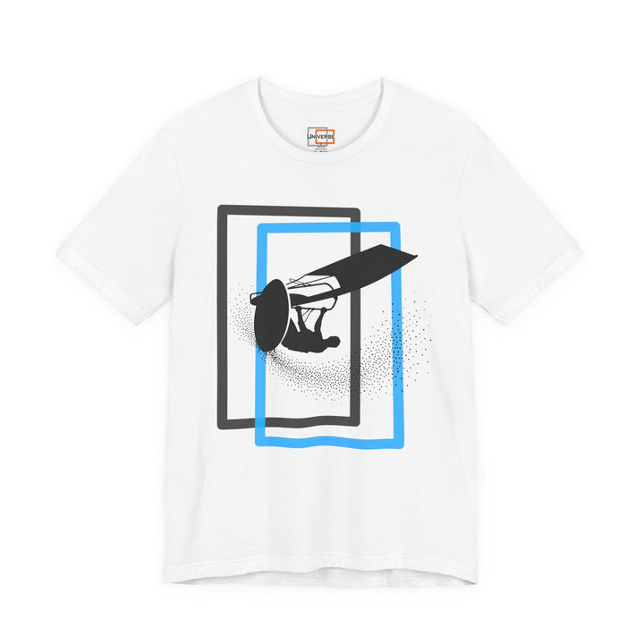 Minimal Windsurfer Light — Unisex Graphic Tee | Universe