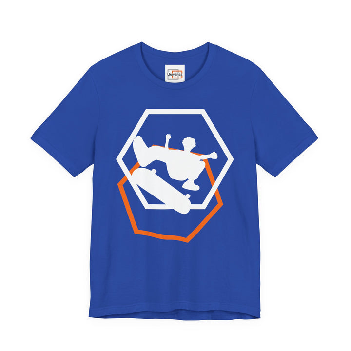 Minimal Skateboarder Dark — Unisex Graphic Tee | Universe