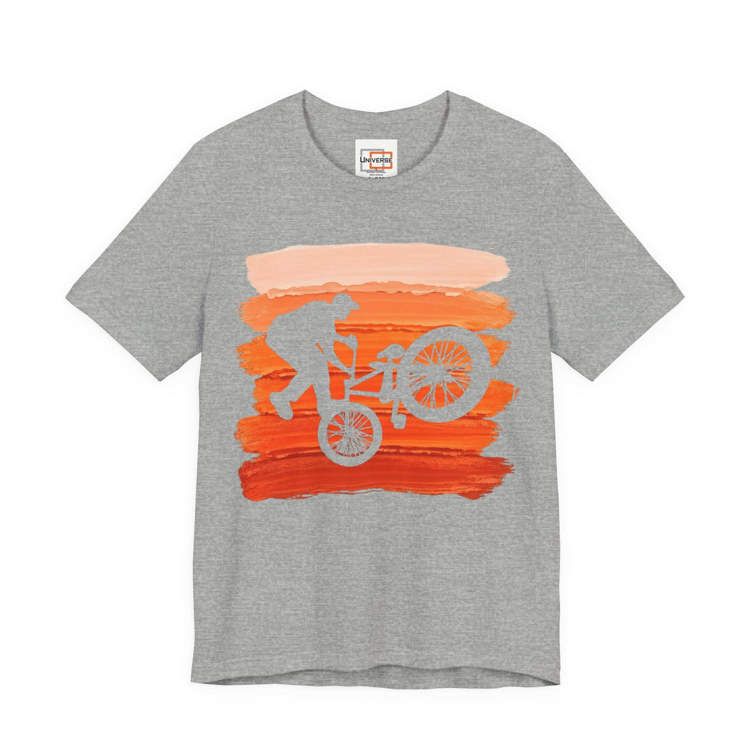Vintage BMX Orange Stripes — Unisex Graphic Tee | Universe