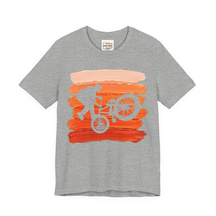 Vintage BMX Orange Stripes — Unisex Graphic Tee | Universe