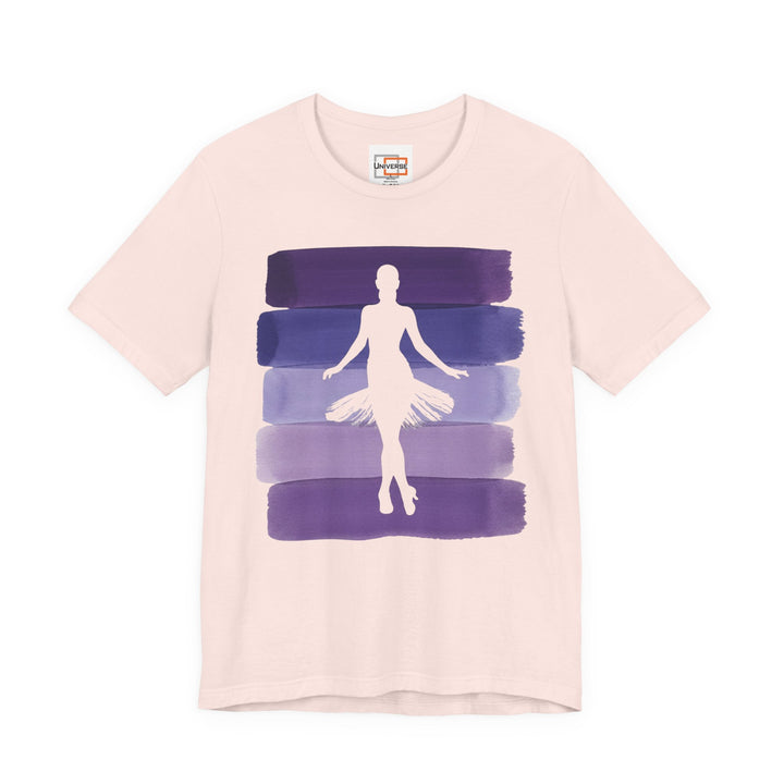 Vintage Ballerina Purple Stripes — Unisex Graphic Tee | Universe