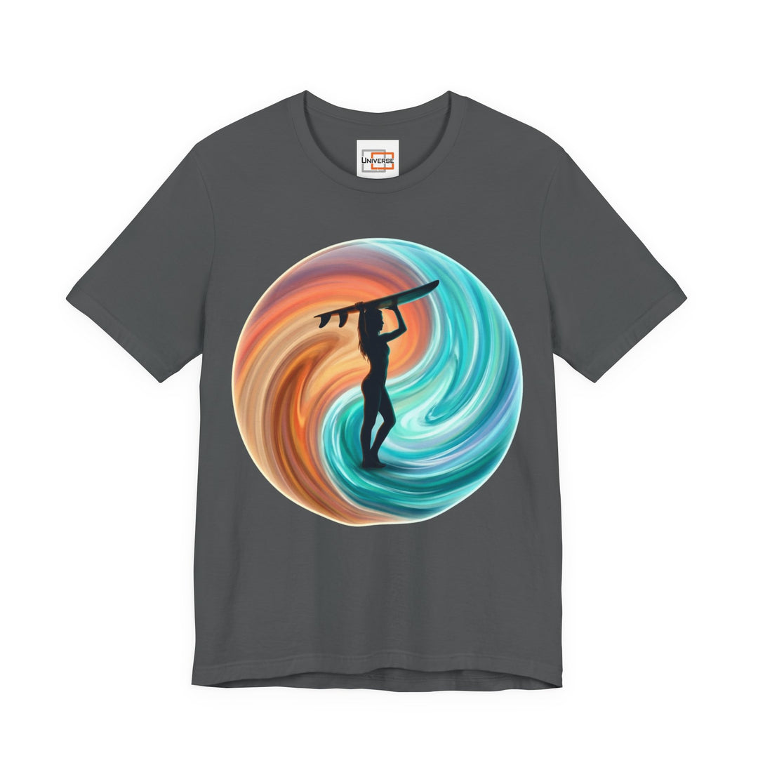 Surf Yin Yang Vortex — Unisex Graphic Tee | Universe