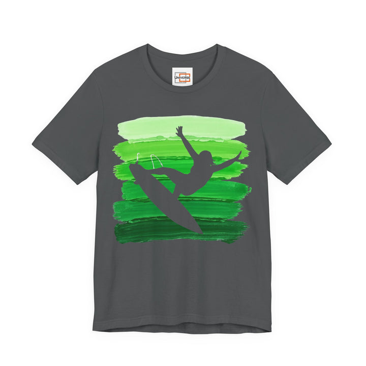 Vintage Surfer Carve Green — Unisex Graphic Tee | Universe