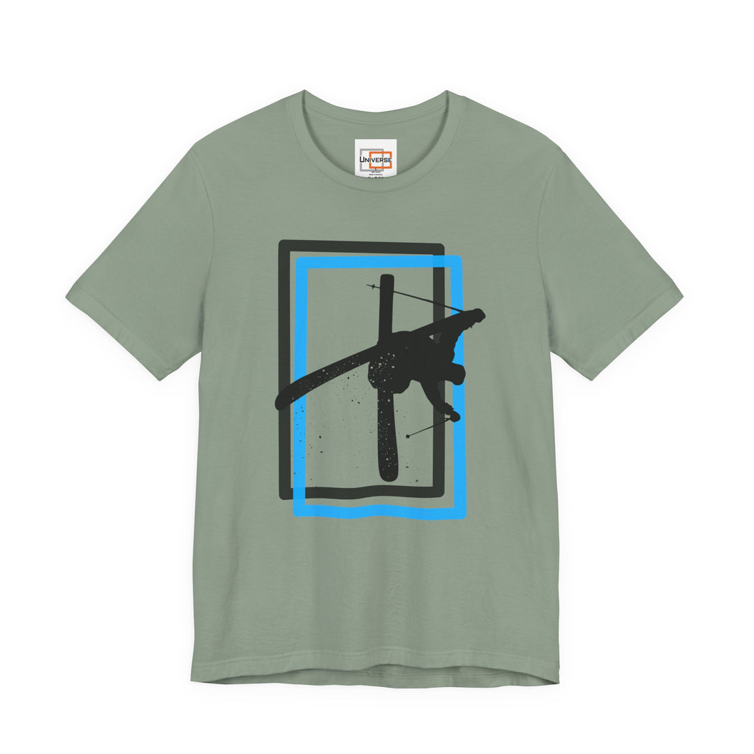 Minimal Freestyle Skier Light — Unisex Graphic Tee | Universe