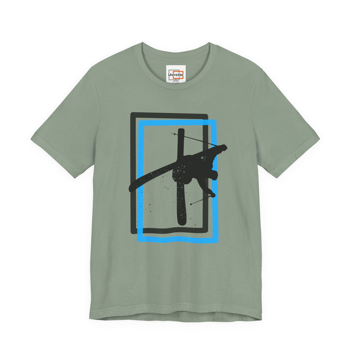 Minimal Freestyle Skier Light — Unisex Graphic Tee | Universe